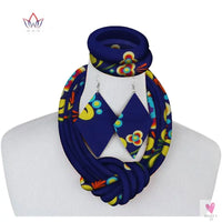 Ethnic Cloth Rope Necklace, Bracelet and Earring Set for Women & Girls - Elegant and Stylish