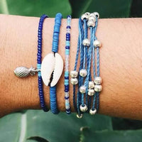 Shell Bracelets in Chain Link style (Lobster Clasp) for Women and Girls
