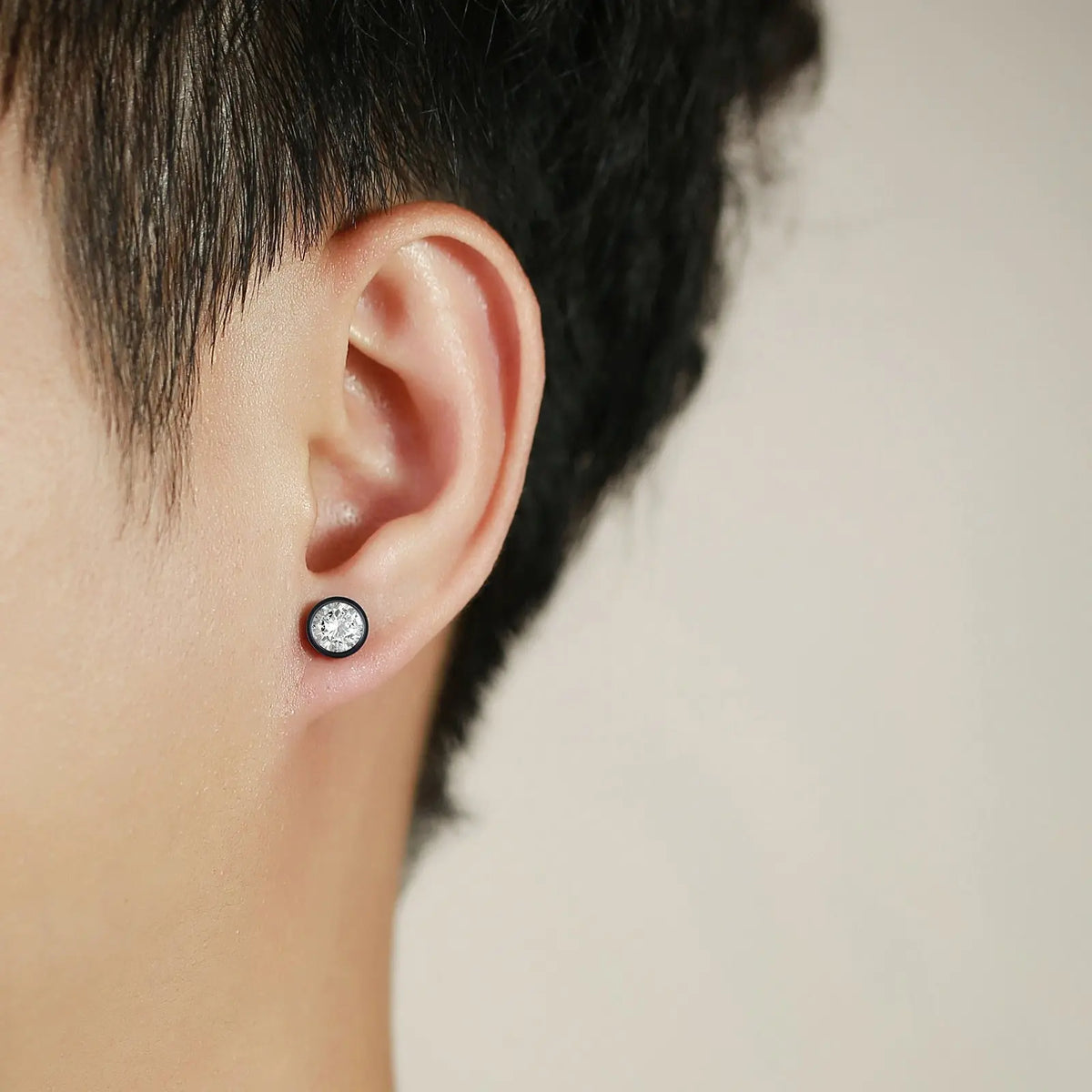Stud Earrings in Stainless Steel for Men and Women - Hip Hop Earrings
