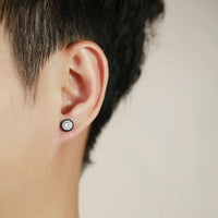 Stud Earrings in Stainless Steel for Men and Women - Hip Hop Earrings