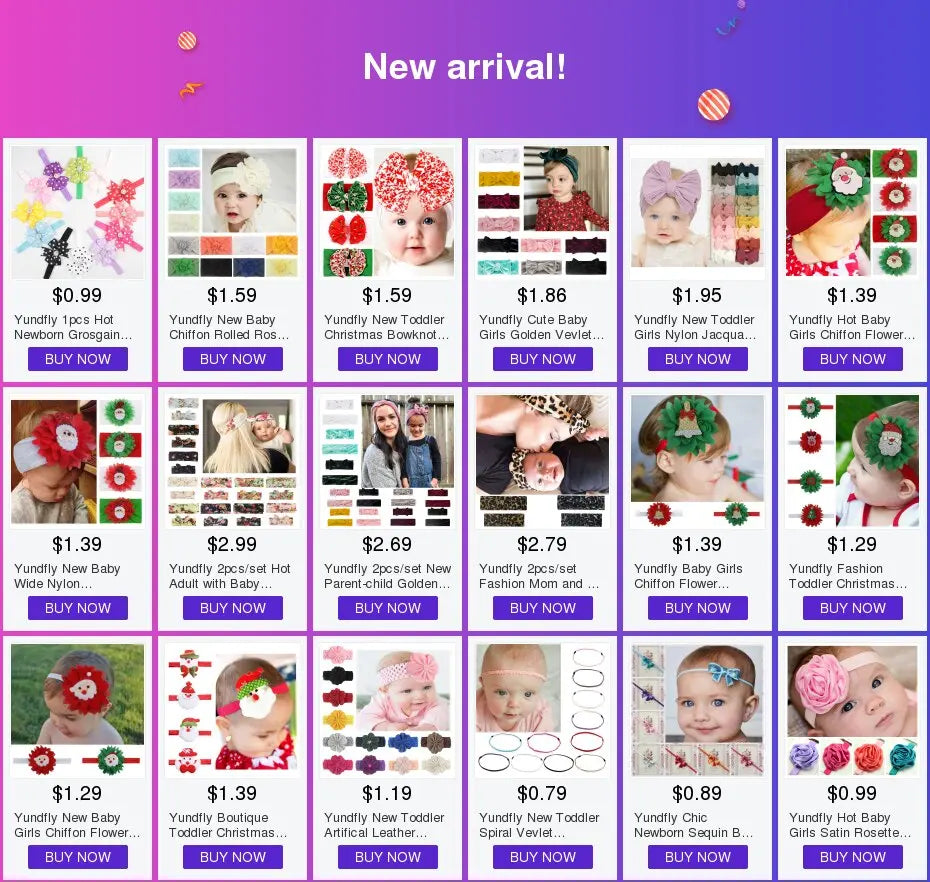 20 Piece Hair Accessory Assortment for Babies and Girls - Bows, clips and pins