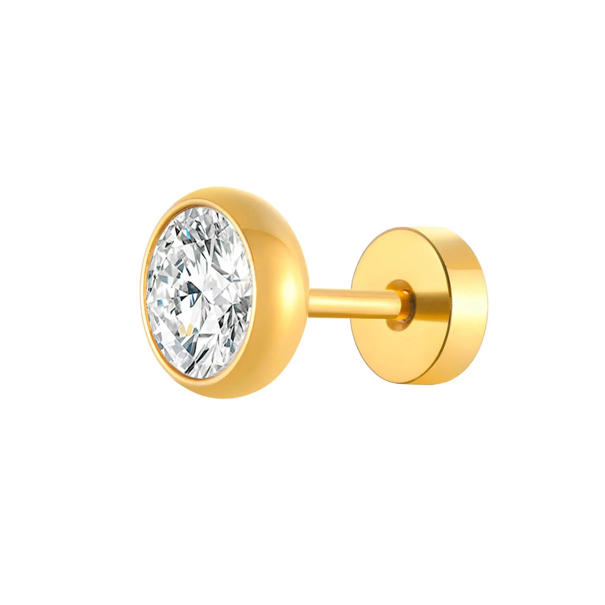 Stud Earrings in Stainless Steel for Men and Women - Hip Hop Earrings