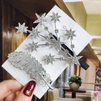 Luxury Crystal Hair Pin/Clip Sets for Women and Girls - 1 to 3 Pieces in Gold or Silver