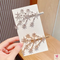 Luxury Crystal Hair Pin/Clip Sets for Women and Girls - 1 to 3 Pieces in Gold or Silver