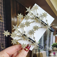 Luxury Crystal Hair Pin/Clip Sets for Women and Girls - 1 to 3 Pieces in Gold or Silver