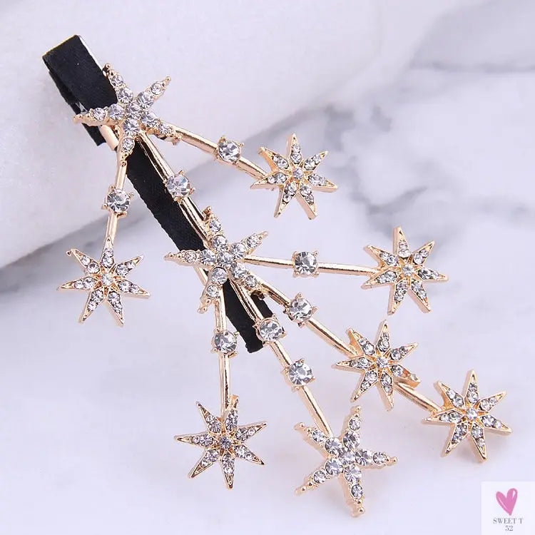 Luxury Crystal Hair Pin/Clip Sets for Women and Girls - 1 to 3 Pieces in Gold or Silver