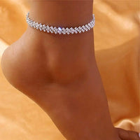 Elastic Anklet, Stretch Anklet, Barefoot Jewelry for Women and Girls