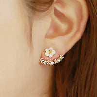 Simulated Pearl/Crystal Stud Earrings In Intricate Patterns for Women and Girls