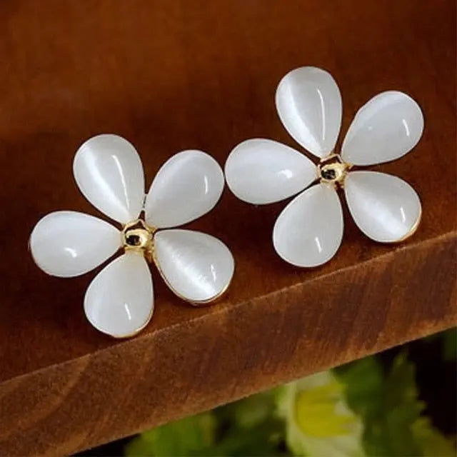 Simulated Pearl/Crystal Stud Earrings In Intricate Patterns for Women and Girls