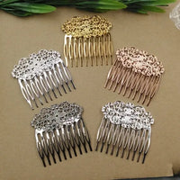Vintage Fashion Hair Combs for Women and Girls in a Flower Design