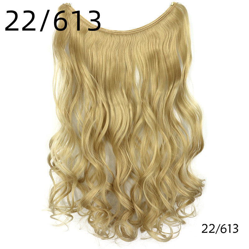 Invisible Wire Hair Extension - Long Curly Synthetic Hair Extension for Woman