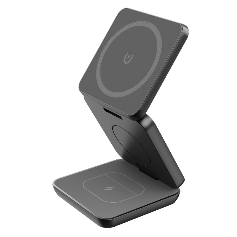 Magnetic Folding Phone Stand with Wireless Charging