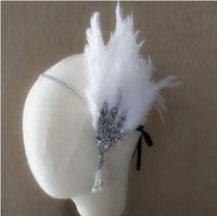Vintage Feather Flapper/Masquerade Headband for Women
