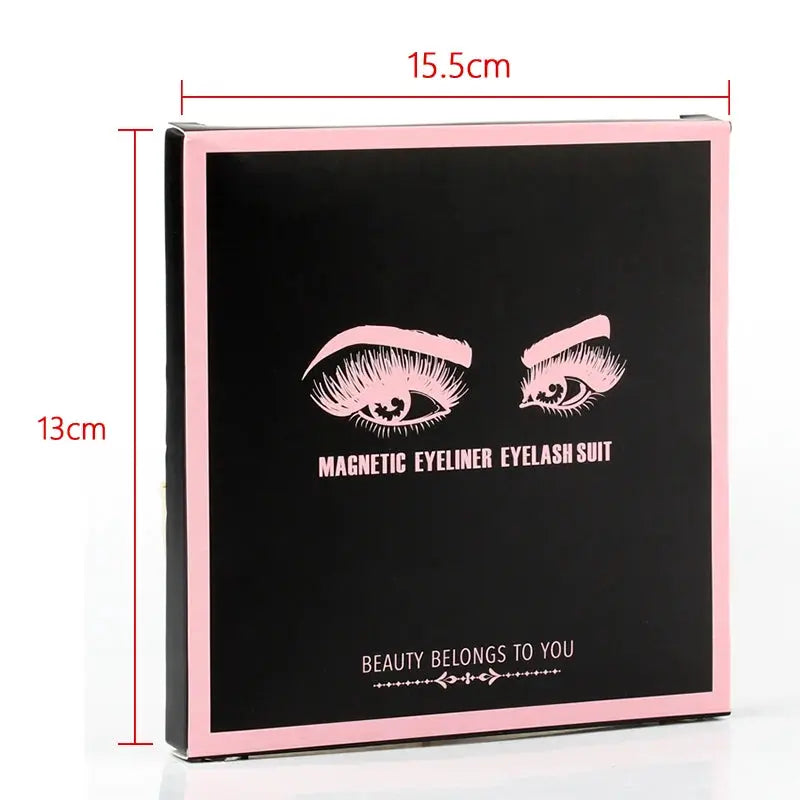 1/3/4Pairs Magnetic Eyelashes/False Lashes - Repeated Use Eyelashes. Waterproof Liquid Eyeliner With Tweezer Sets-false eyelash accessories-SWEET T 52