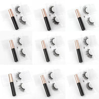 1/3/4Pairs Magnetic Eyelashes/False Lashes - Repeated Use Eyelashes. Waterproof Liquid Eyeliner With Tweezer Sets-false eyelash accessories-SWEET T 52