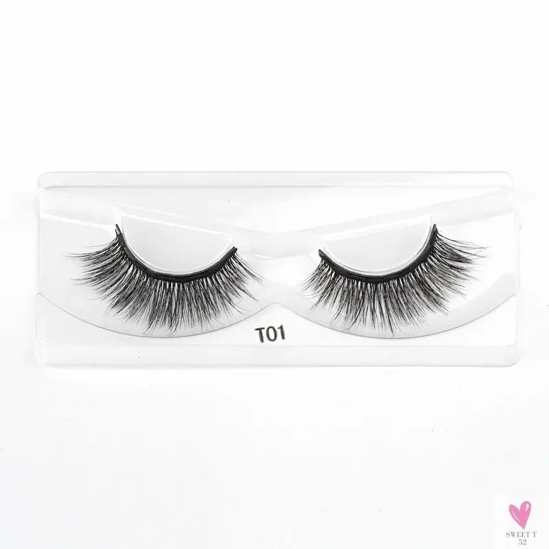 1/3/4Pairs Magnetic Eyelashes/False Lashes - Repeated Use Eyelashes. Waterproof Liquid Eyeliner With Tweezer Sets-false eyelash accessories-SWEET T 52