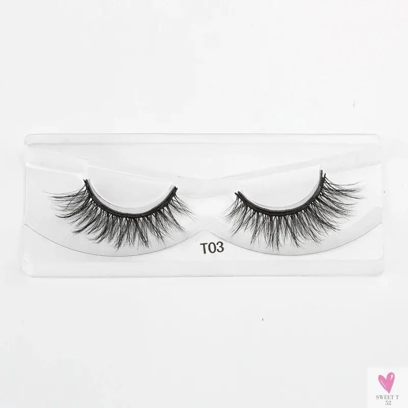 1/3/4Pairs Magnetic Eyelashes/False Lashes - Repeated Use Eyelashes. Waterproof Liquid Eyeliner With Tweezer Sets-false eyelash accessories-SWEET T 52