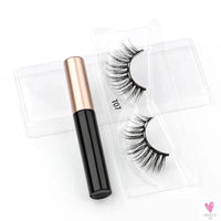 1/3/4Pairs Magnetic Eyelashes/False Lashes - Repeated Use Eyelashes. Waterproof Liquid Eyeliner With Tweezer Sets-false eyelash accessories-SWEET T 52
