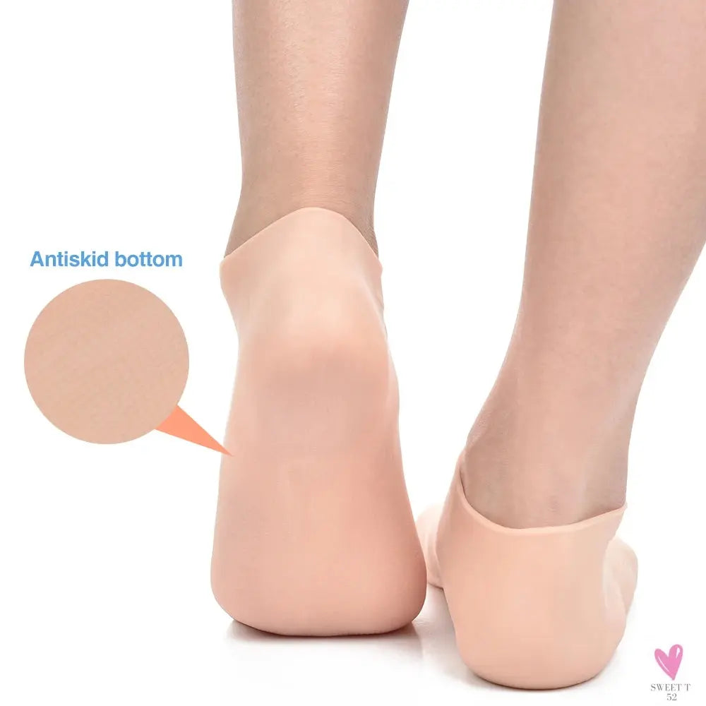 1 Pair Elastic Foot Care Socks/Moisturizing Gloves - Foot Hand Spa, Skin Protection, Anti Cracking/Dryness, Unisex-Foot Care-SWEET T 52