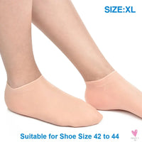 1 Pair Elastic Foot Care Socks/Moisturizing Gloves - Foot Hand Spa, Skin Protection, Anti Cracking/Dryness, Unisex-Foot Care-SWEET T 52