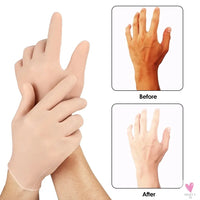 1 Pair Elastic Foot Care Socks/Moisturizing Gloves - Foot Hand Spa, Skin Protection, Anti Cracking/Dryness, Unisex-Foot Care-SWEET T 52