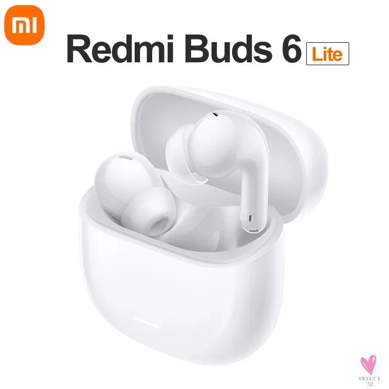 100% Origina Xiaomi Redmi Buds 6 Lite Youth Version Tws Earphone 40Db Noise Cancellation Four Eq Settings 38H Battery Life SWEET T 52