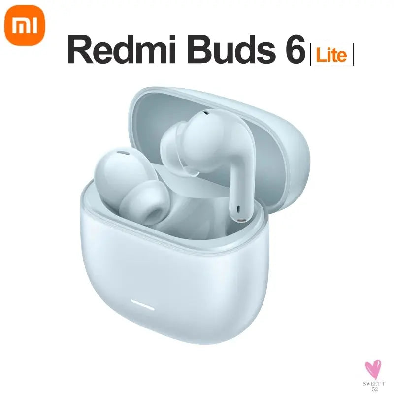 100% Origina Xiaomi Redmi Buds 6 Lite Youth Version Tws Earphone 40Db Noise Cancellation Four Eq Settings 38H Battery Life SWEET T 52