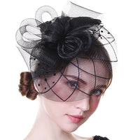 Feather Bride Hair Ornament - Mesh Hat Combination Hairpin