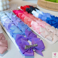 10Pcs/Set Grosgrain Ribbon Bowknot Hair Clips for Cute Little Girls, Barrettes, Baby Hair Accessories Sweet T 52