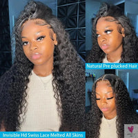 13X6 Hd Lace Frontal Wigs, 8 to 32 Inches, 13x4 Curly Lace Frontal Human Hair Wigs, Deep Water Wave for Women & Girls Sweet T 52