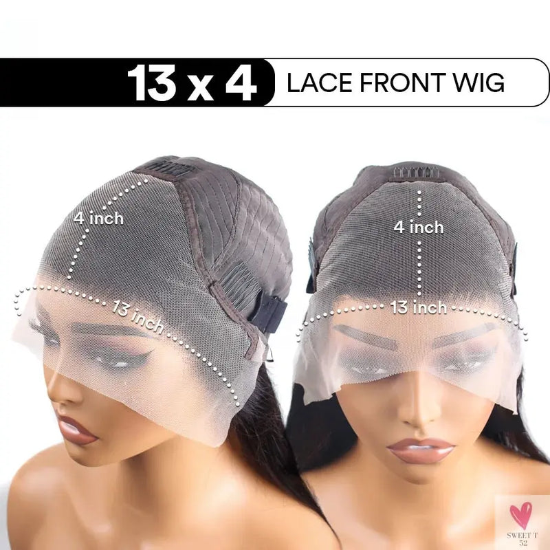 13x4 Blonde Lace Front Wig, Straight Human Hair 613 Hd Wig, Pre Plucked With Baby Hair For Women Sweet T 52
