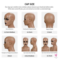 13x4 Lace Frontal Wig for Women and Girls, Pre Plucked Yaki Brazilian Remy Kinky Straight Human Hair Wigs, Glueless