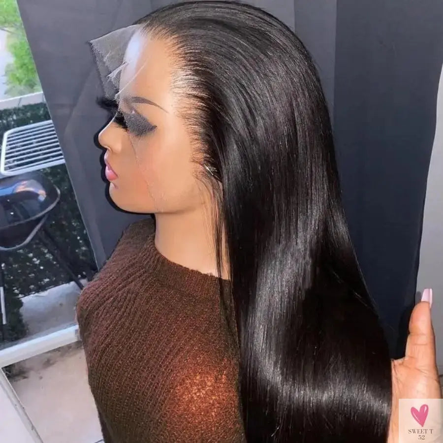 13x6 HD Lace Frontal Wig Preplucked 40 30 Inch Bone Straight Human Hair Wigs Black 13x4 Brazilian Hair Clearance Sale Glueless Sweet T 52