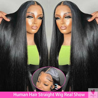 13x6 HD Lace Frontal Wig Preplucked 40 30 Inch Bone Straight Human Hair Wigs Black 13x4 Brazilian Hair Clearance Sale Glueless Sweet T 52