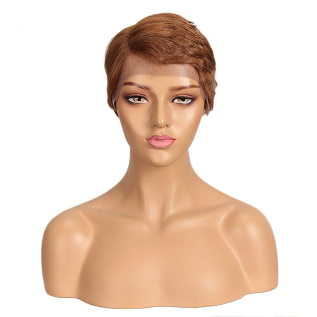 European And American Short Human Hair Wig for Women, Daily Use