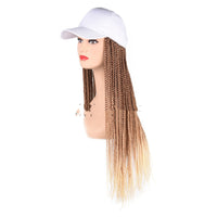 Women's Baseball Cap, Color Braided Hair, Fashionable Cap/Wig, Long Braided Hair