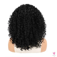 18 Inch Kinky Curly Headband Wig, Ombre Afro Curly Wig with Scarf, Synthetic Fluffy Curly Wigs for Women & Girls-hair accessories-SWEET T 52