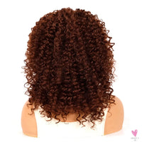 18 Inch Kinky Curly Headband Wig, Ombre Afro Curly Wig with Scarf, Synthetic Fluffy Curly Wigs for Women & Girls-hair accessories-SWEET T 52