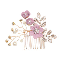 Coiled Hair Flower Styling Comb/Pins, Flower Hairpins/Hair Combs for Brides/Women
