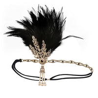 Vintage Feather Flapper/Masquerade Headband for Women