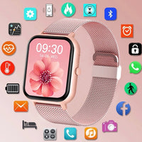 Smart Watch - AI Voice Assistant, Heart Rate, Blood Pressure, Oxygen, Sleep Monitor for Men/Women