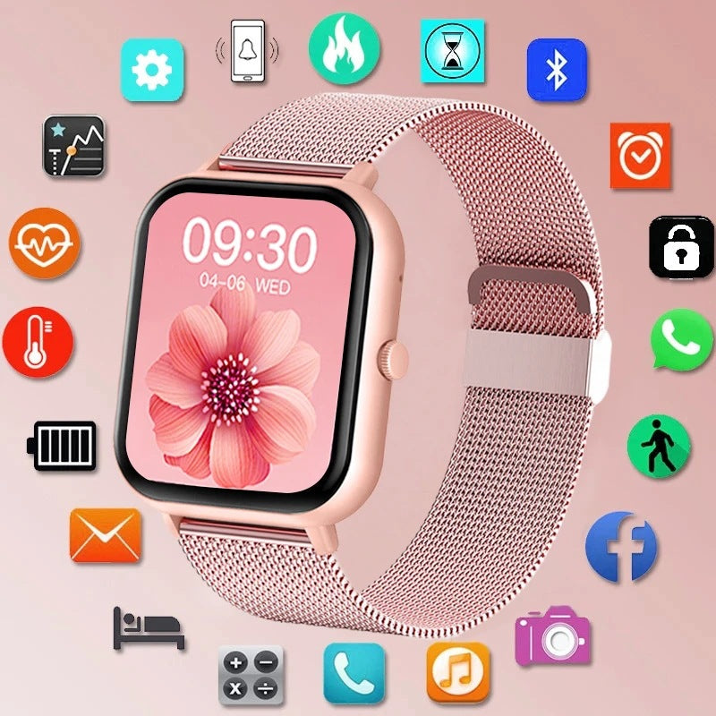 Smart Watch - AI Voice Assistant, Heart Rate, Blood Pressure, Oxygen, Sleep Monitor for Men/Women