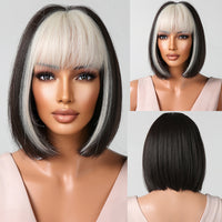 Women's Gradient Bob Wigs - Synthetic High Temperature Fiber, Daily Use