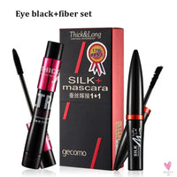 2 in 1 Waterproof Mascara - 4D Silk Fiber Eyelash Lengthening, Natural Eye Lashes for Women and Girls