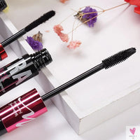 2 in 1 Waterproof Mascara - 4D Silk Fiber Eyelash Lengthening, Natural Eye Lashes for Women and Girls