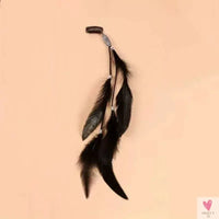 2024 New Fashionable Boho Feather Headband Wig Beaded Feather Headdress Handmade Hair Clip Girl Hair Accessories High Quality Sweet T 52