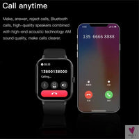 2024 Bluetooth Call Watch 9, Smart Watch for Men/Women/Boys & Girls: Tracker, Blood Pressure, Heart Rate-fitness monitor-SWEET T 52