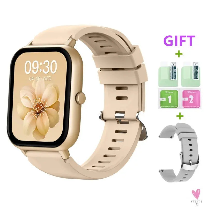 2024 Bluetooth Call Watch 9, Smart Watch for Men/Women/Boys & Girls: Tracker, Blood Pressure, Heart Rate-fitness monitor-SWEET T 52