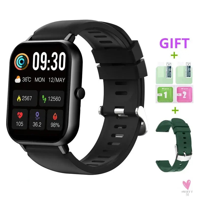 2024 Bluetooth Call Watch 9, Smart Watch for Men/Women/Boys & Girls: Tracker, Blood Pressure, Heart Rate-fitness monitor-SWEET T 52