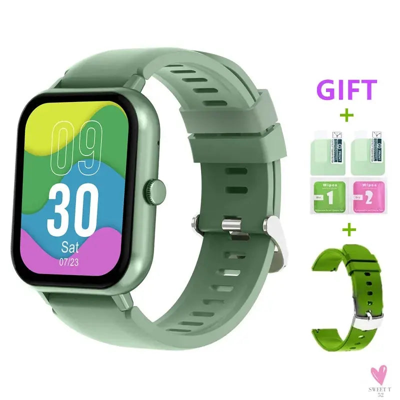 2024 Bluetooth Call Watch 9, Smart Watch for Men/Women/Boys & Girls: Tracker, Blood Pressure, Heart Rate-fitness monitor-SWEET T 52